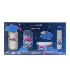 Bubble’t Nightea Night подаръчен комплект с пяна за вана, ароматен спрей, лосион за тяло и масло за тяло